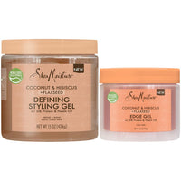 Thumbnail for Shea Moisture Strong Hold Styling Gel + Fortifying Edge Gel – New Jamaican Black Castor Oil + Flaxseed Formulas for Chemically Processed, Heat-Styled Hair