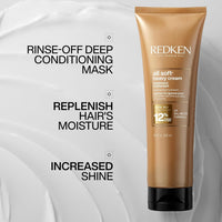 Thumbnail for Redken All Soft Heavy Cream Mask Treatment- Moisturizing Deep Conditioner Treatment For Dry Hair, Softens and Smooths Hair, With Argan Oil