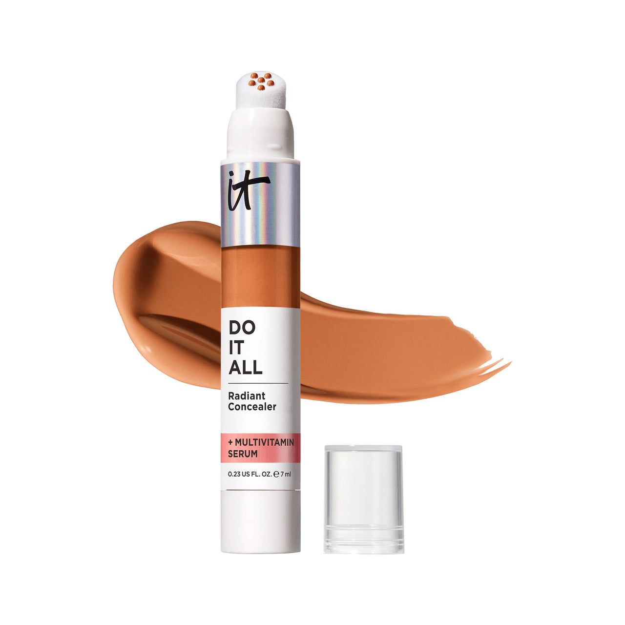 IT Cosmetics Do It All Radiant Concealer ­­– Makeup Concealer – Hydrate & Brighten – Creaseless Medium Coverage & Radiant Finish ­­– Niacinamide & Hyaluronic Acid - Tan Rich Cool, 0.2 Fl Oz