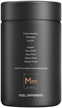 Thumbnail for Codeage Men's Multivitamin 50 - Essential Vitamins & Minerals for Men Over 50 - Daily Multivitamins for Men Supplement - Vitamin A, C, D3, E, B6, B1, CoQ10, Probiotics, Lutein - Non-GMO - 30 Capsules