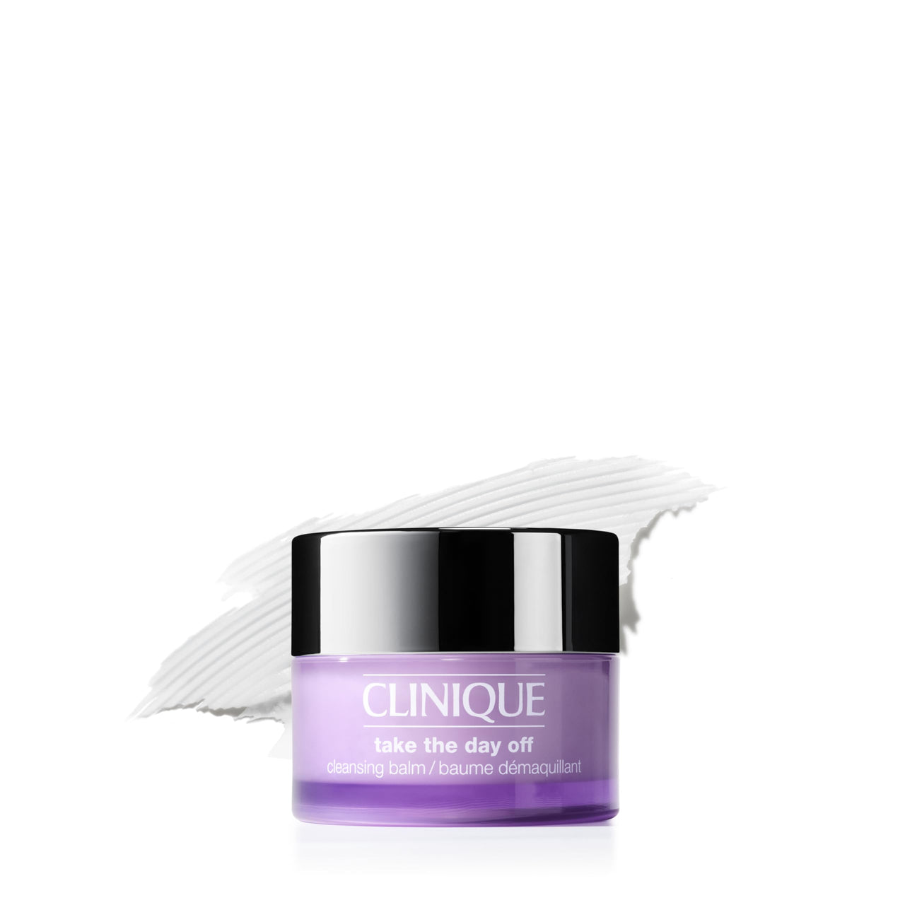 Clinique Take The Day Off Cleansing Balm Makeup Remover | Dissolves Face + Eye Makeup and Sunscreen | For All Skin Types, 1 ounce