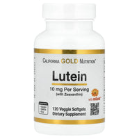 Thumbnail for California Gold Nutrition Lutein with Zeaxanthin from Marigold Extract, 10 mg, 120 Veggie Softgels