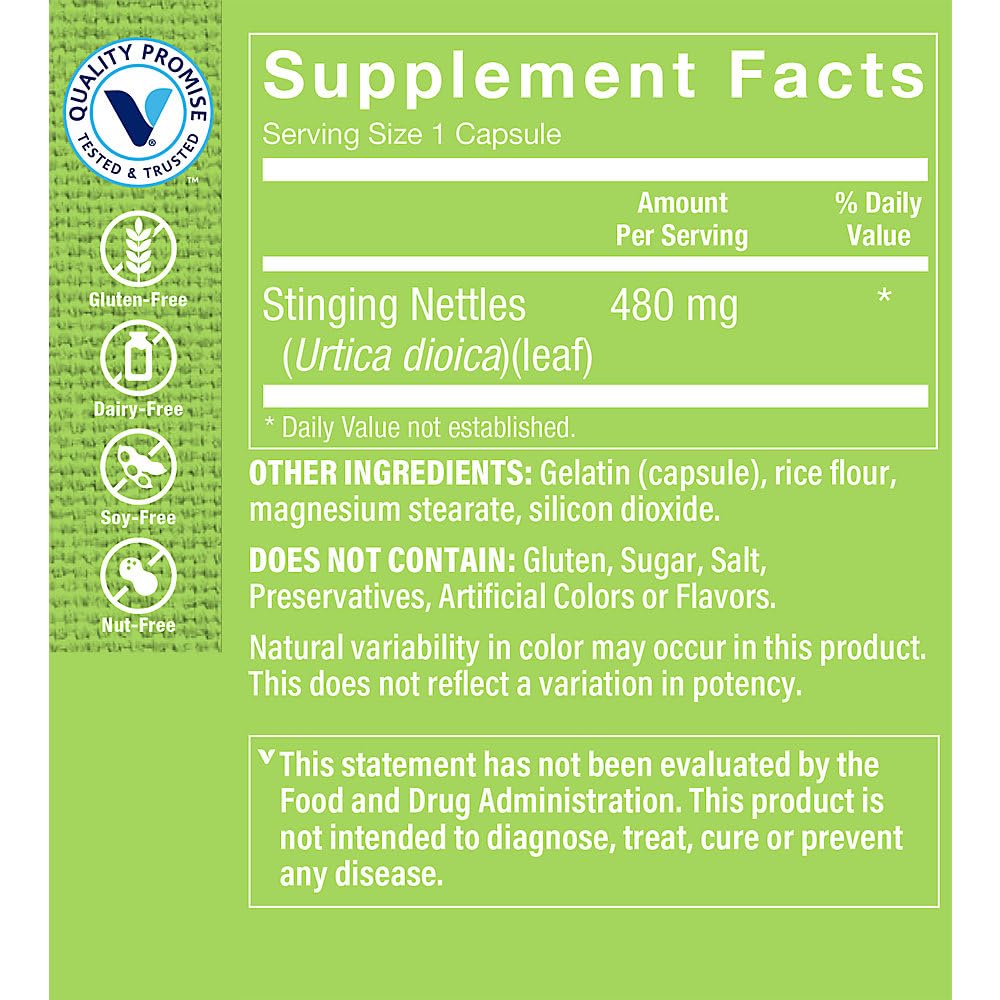 The Vitamin Shoppe Stinging Nettles 480 (300 Capsules) (300 Capsules)