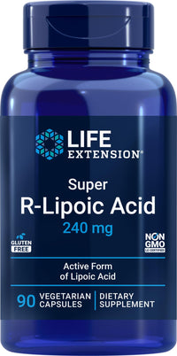 Thumbnail for Life Extension Super R Lipoic Acid 240mg, 90 Capsules, Vegetarian