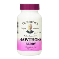 Thumbnail for Christopher's Original Formulas Hawthorn Berry Capsules, Herbal Supplement for Heart & Cardiovascular Wellness, 100 Capsules
