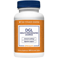 Thumbnail for The Vitamin Shoppe DGL (Deglycyrrhizinated Licorice) 760MG, Stomach Soothing Herbal Supplement (100 Chewable Tablets)