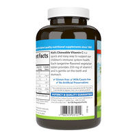 Thumbnail for Carlson - Kid's Chewable Vitamin C, 250 mg, 1 g of Sugars, Immune Support & Optimal Wellness, Antioxidant, Tangerine, 120 Vegetarian Tablets