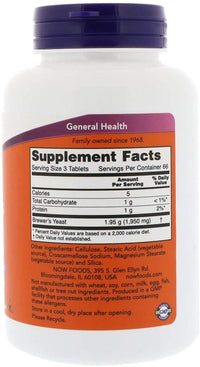 Thumbnail for Now Foods Brewer's Yeast 650 mg 200 Tabs