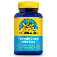 Thumbnail for Nature's Life Turmeric Ginger Joint Ease | Non-GMO | 100 Gelatin Capsules
