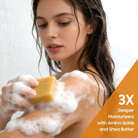 Thumbnail for Uselective Lemon & Turmeric Soap Bar for Dark Spots, Powered by Kojic Acid & Vitamin C - Deeply Moisturizing with Amino Acids & Shea Butter - SLS Free for Face/Body