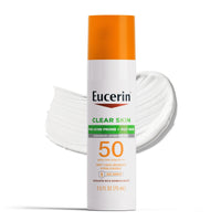 Thumbnail for Eucerin Sun Clear Skin Face Sunscreen Lotion SPF 50 for Acne Prone and Oily Skin, Lightweight Sunscreen with Oil-Absorbing Minerals, Won't Cause Breakouts, Hypoallergenic, 2.5 Fl Oz Bottle