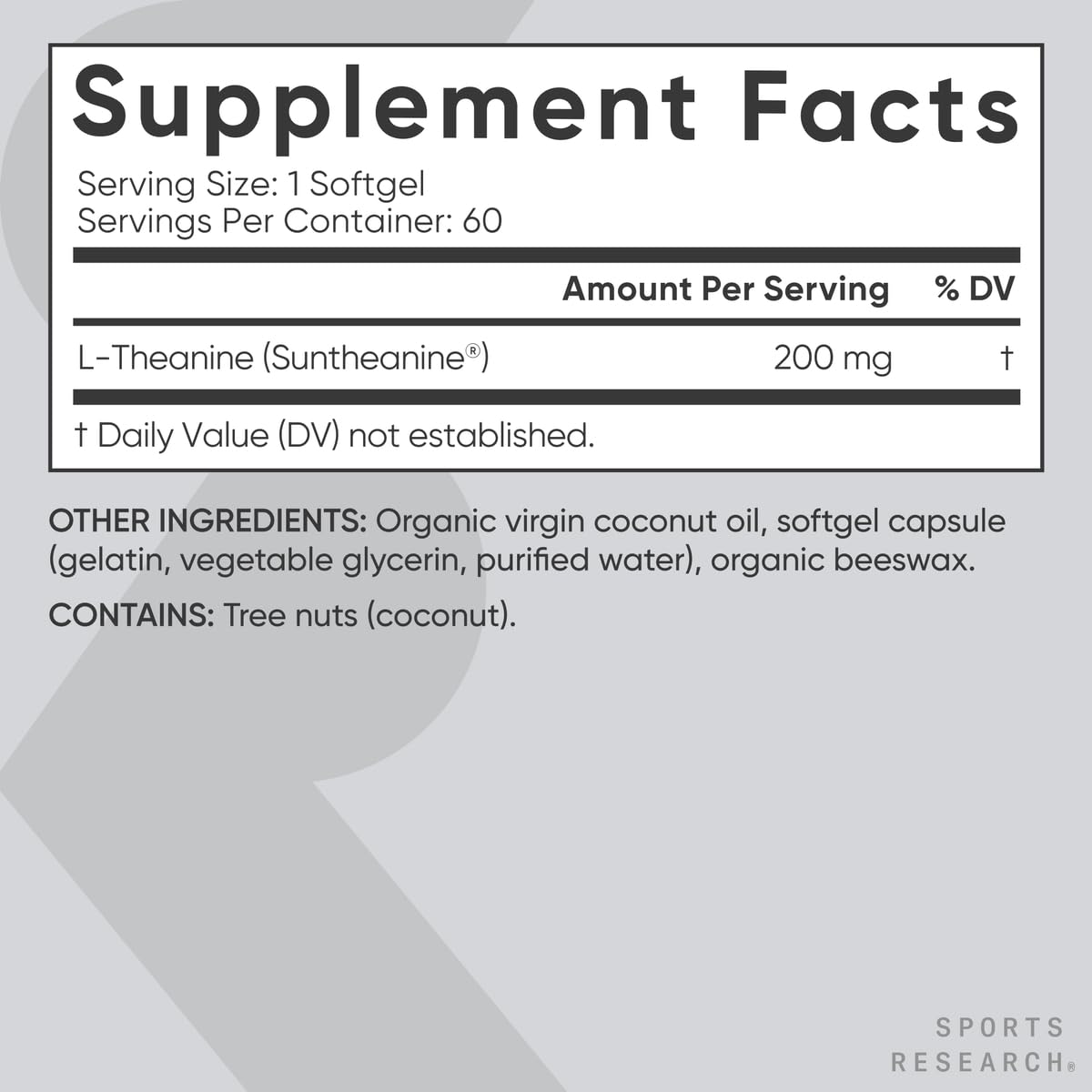 Sports Research® Body Wellness Pack - Double Strength L-Theanine (Suntheanine) Supplement 200mg, Triple Strength Omega 3 Fish Oil (1250mg) and Vegan Vitamin D3 (5000 IU) + K2 (100mcg Mk7)