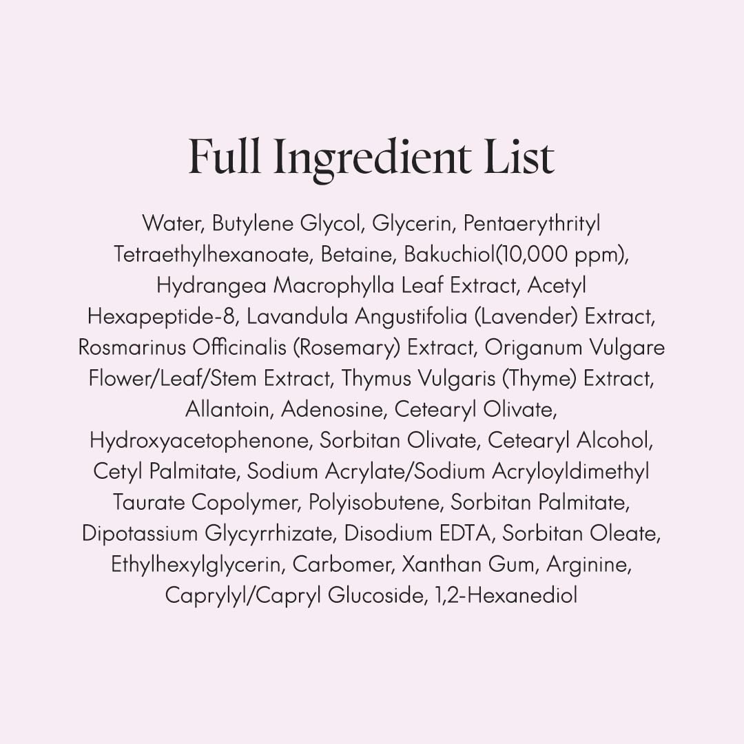 PURITO SEOUL Timeless Bloom Bakuchiol Serum, Korean Jeju Hydrangea, for Sensitive Skin, Ampoule, Fine Line Reduction, Anti Aging Facial Serum for face, K-Beauty, 30ml 1fl.oz