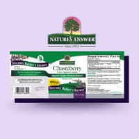 Thumbnail for Nature's Answer Chasteberry Vitex Agnus Castus 400 mg, 90 Capsules - Vegetarian, Vegan, Gluten-Free, Non-GMO, Kosher - Promotes Female Balance - Ovulation Production Supplement - Menopause Support