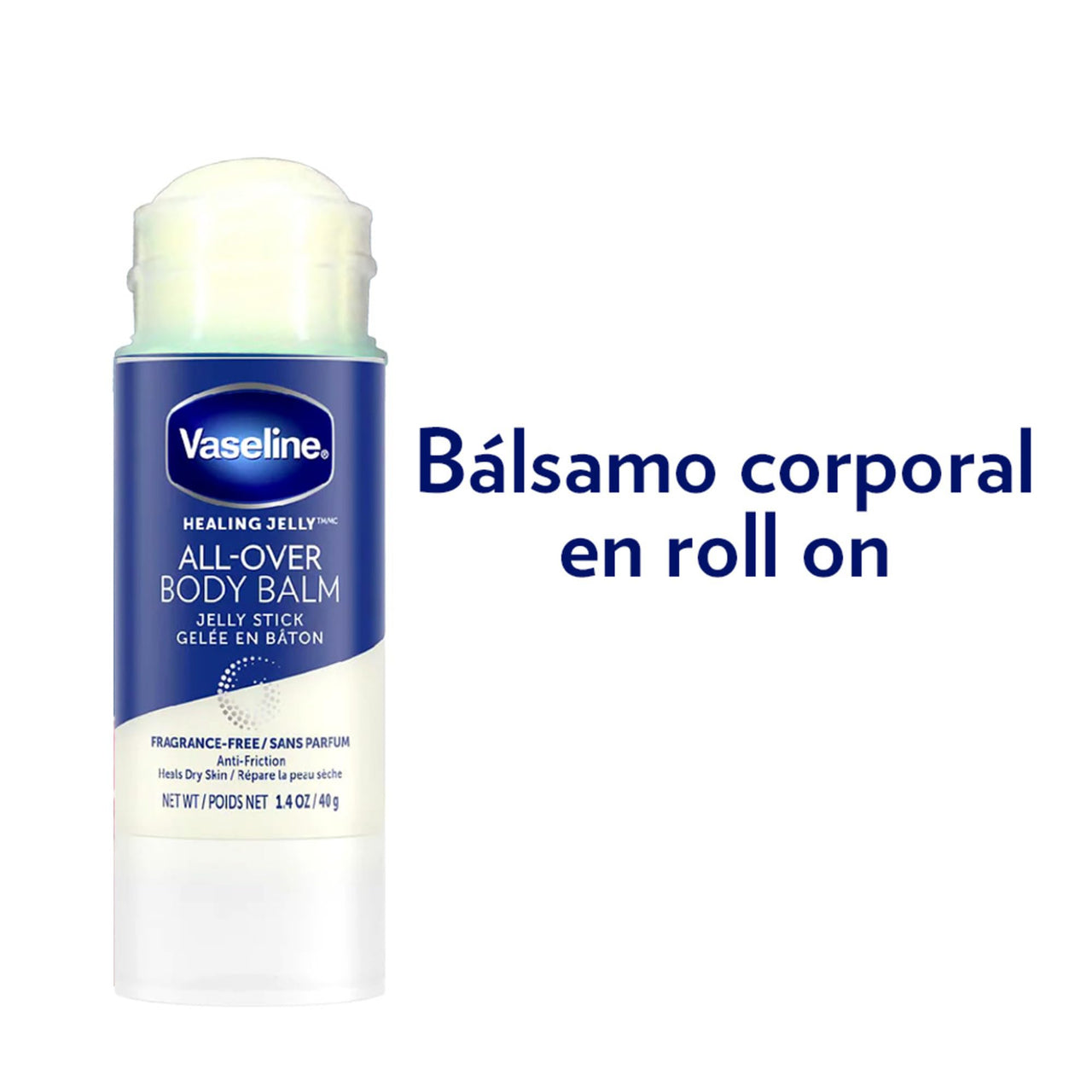 Vaseline Body Balm Stick For Dry Skin Relief Unscented Targeted Healing for Hard-to-Reach Spots 1.4 oz