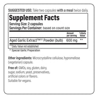 Thumbnail for Kyolic Aged Garlic Extract Formula 300, Cardiovascular Health*, Vegan, 120 Capsules