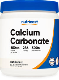Thumbnail for Nutricost Calcium Carbonate Powder 500 Grams