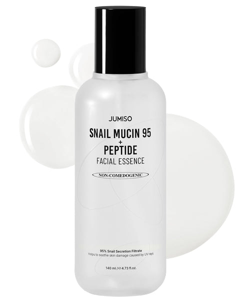 Snail Mucin 95 + Peptide Essence - Advanced Skin Repair Serum for Acne-Prone & Sun-Damaged Skin, Non-Comedogenic Facial Moisturizer with 5-Peptide Complex, Fragrance-Free, Slow-Aging, 4.73 fl.oz.