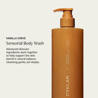 Thumbnail for CYKLAR Sensorial Body Wash. Vanilla Verve Hydrating Cleanser with Moisture Locking Multi-Oil Complex, Sodium PCA and Glycerin. Nourishing Shower Gel for Women and Men, 16.5 Fl Oz Luxury Bodywash