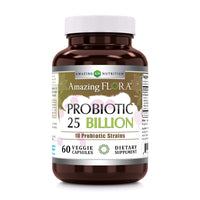 Thumbnail for Amazing Flora Probiotic Supplement | 25 Billion-10 Strains | 60 Veggie Capsules | Non-GMO | Gluten-Free | Made in USA