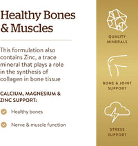 Thumbnail for Solgar Calcium Magnesium Plus Zinc, 250 Tablets - Promotes Healthy Bones and Teeth - Supports Nerve & Muscle Function - Non GMO, Vegan, Gluten Free, Dairy Free, Kosher, Halal - 83 Servings
