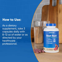 Thumbnail for Nutricost Beet Root 2400mg, 180 Capsules - CCOF Certified Made with Organic Beet Root, Superfood, 60 Servings