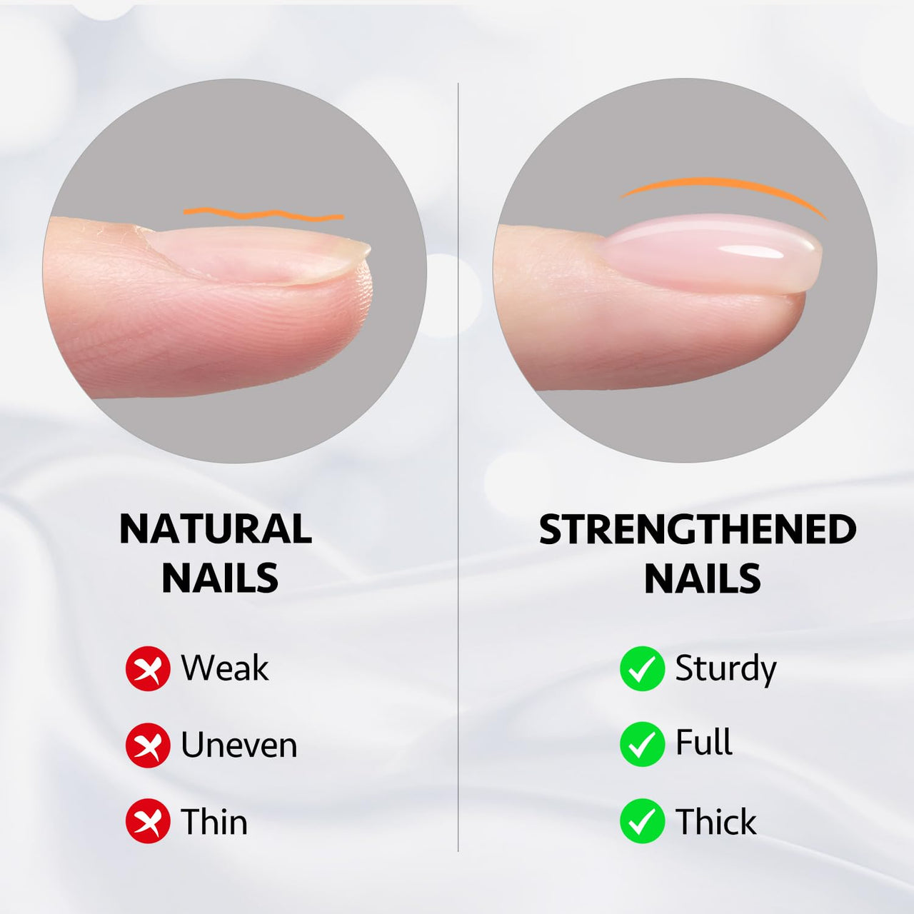 GAOY Builder Gel for Nails, 16ml Nail Strengthener in a Bottle, Nail Extension Hard Gel, Soak Off Long Lasting UV Light Cure, 1726 Baby Pink, Base Coat Top Coat Needed