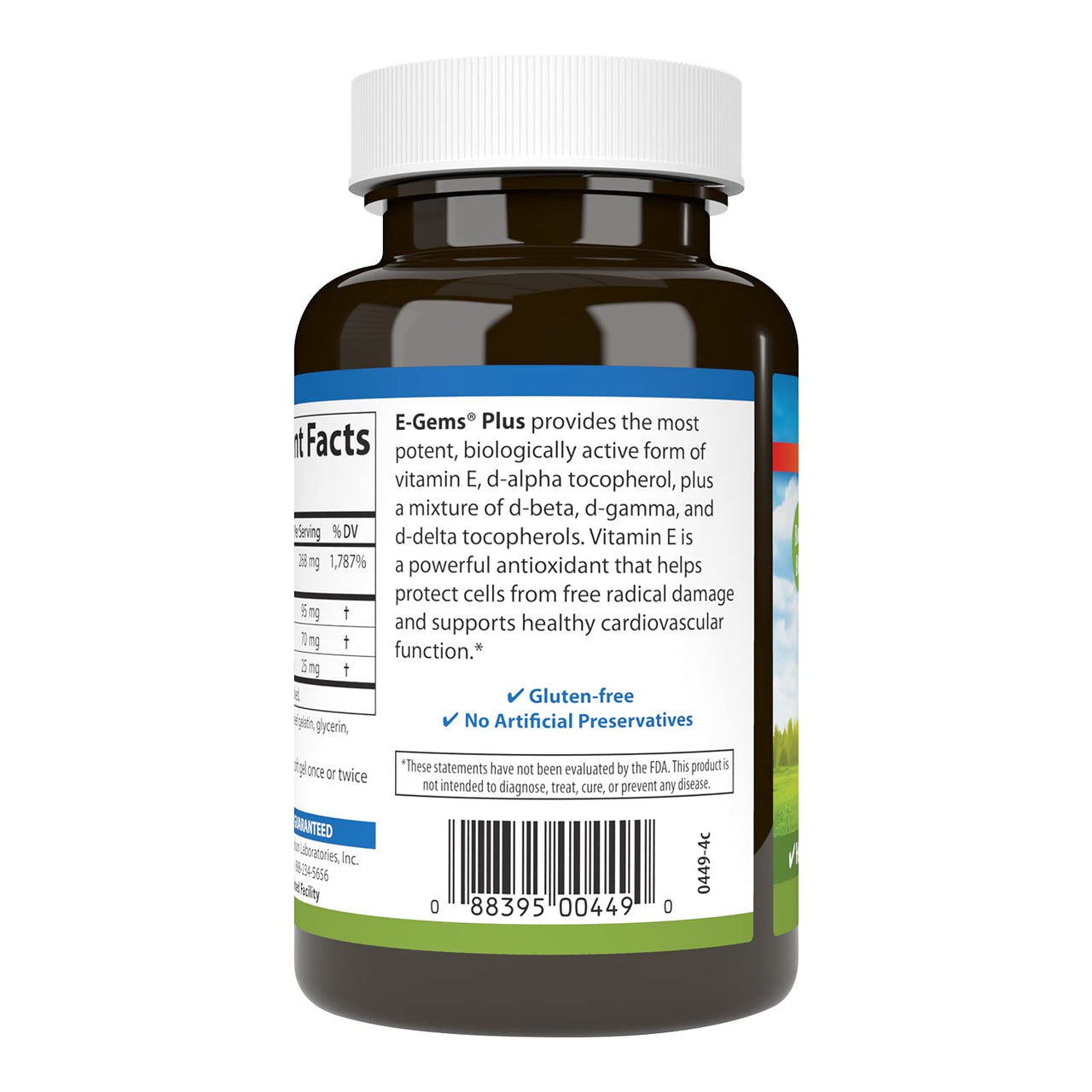 Carlson - E-Gems Plus, 400 IU (268 mg), Natural-Source Vitamin E, Optimal Wellness, 140 Soft Gels