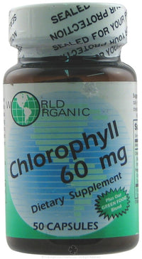 Thumbnail for World Organics Chlorophyll 60mg 50 CAPS