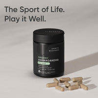 Thumbnail for Sports Research® Organic Ashwagandha – Adaptogen for Relaxation, Calm & Sleep Support – Made with Organic KSM-66® – 600 mg – Non-GMO Verified, Gluten-Free, Certified Vegan – 90 Veggie Capsules