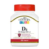 Thumbnail for 21st Century D3 400 IU Tablets, 100 Count