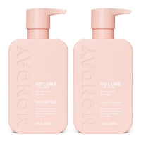 Thumbnail for MONDAY HAIRCARE Volume Shampoo + Conditioner Set (2 Count) 12 oz. For Thin, Fine, and Oily Hair Made with Coconut Oil, Ginger Extract, and Vitamin E 100% Recyclable Bottle