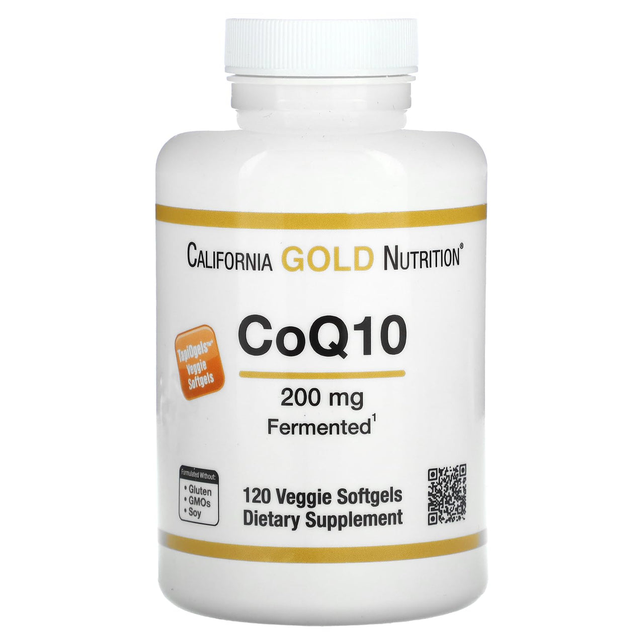 California Gold Nutrition CoQ10, 200 mg, 120 Veggie Softgels