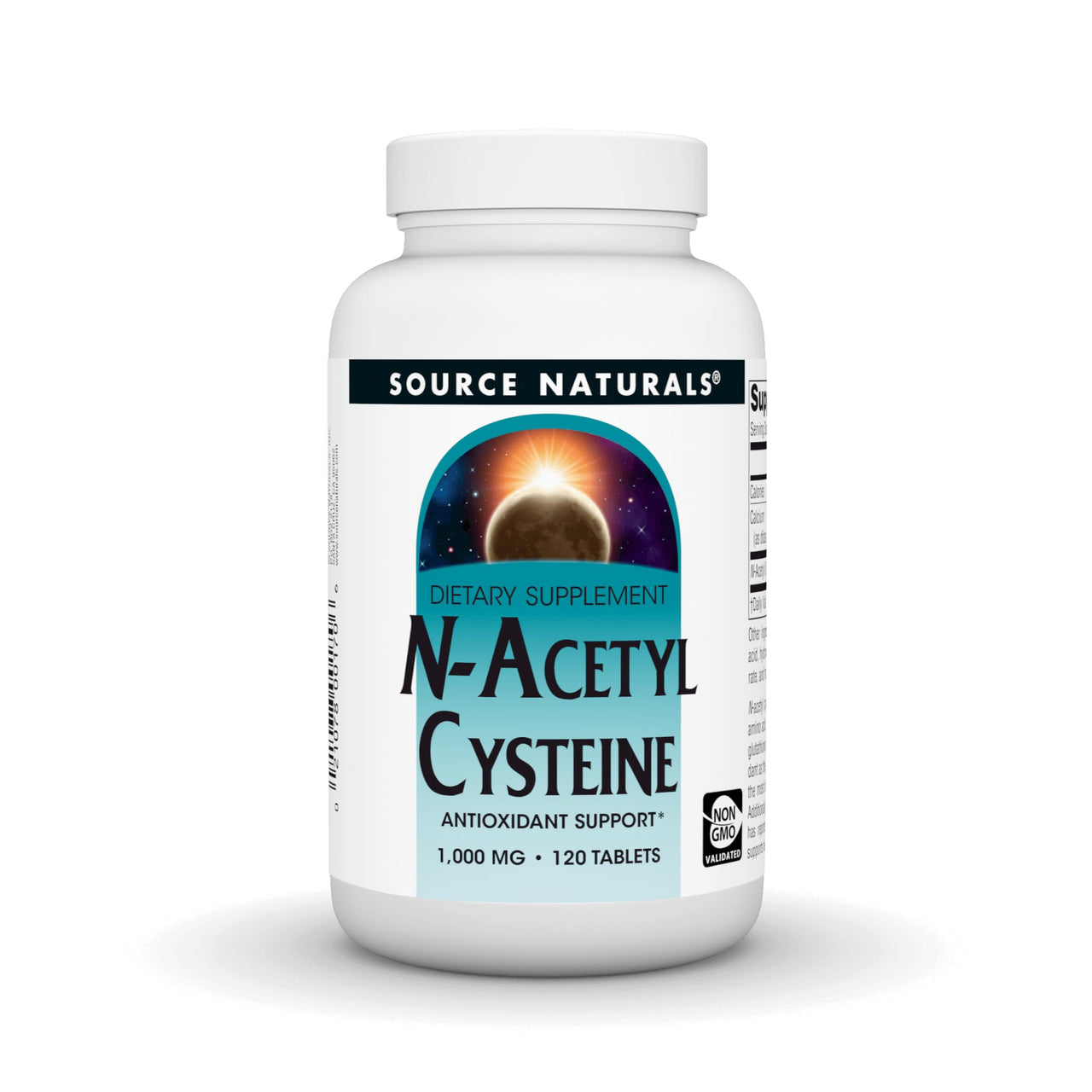 Source Naturals N-Acetyl Cysteine Antioxidant Support, Dietary Supplement that Supports Respiratory Health* - 1000 mg -120 Tablets