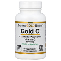 Thumbnail for California Gold Nutrition C, Vitamin C, 1000 mg Veggie Capsules, 60 Count
