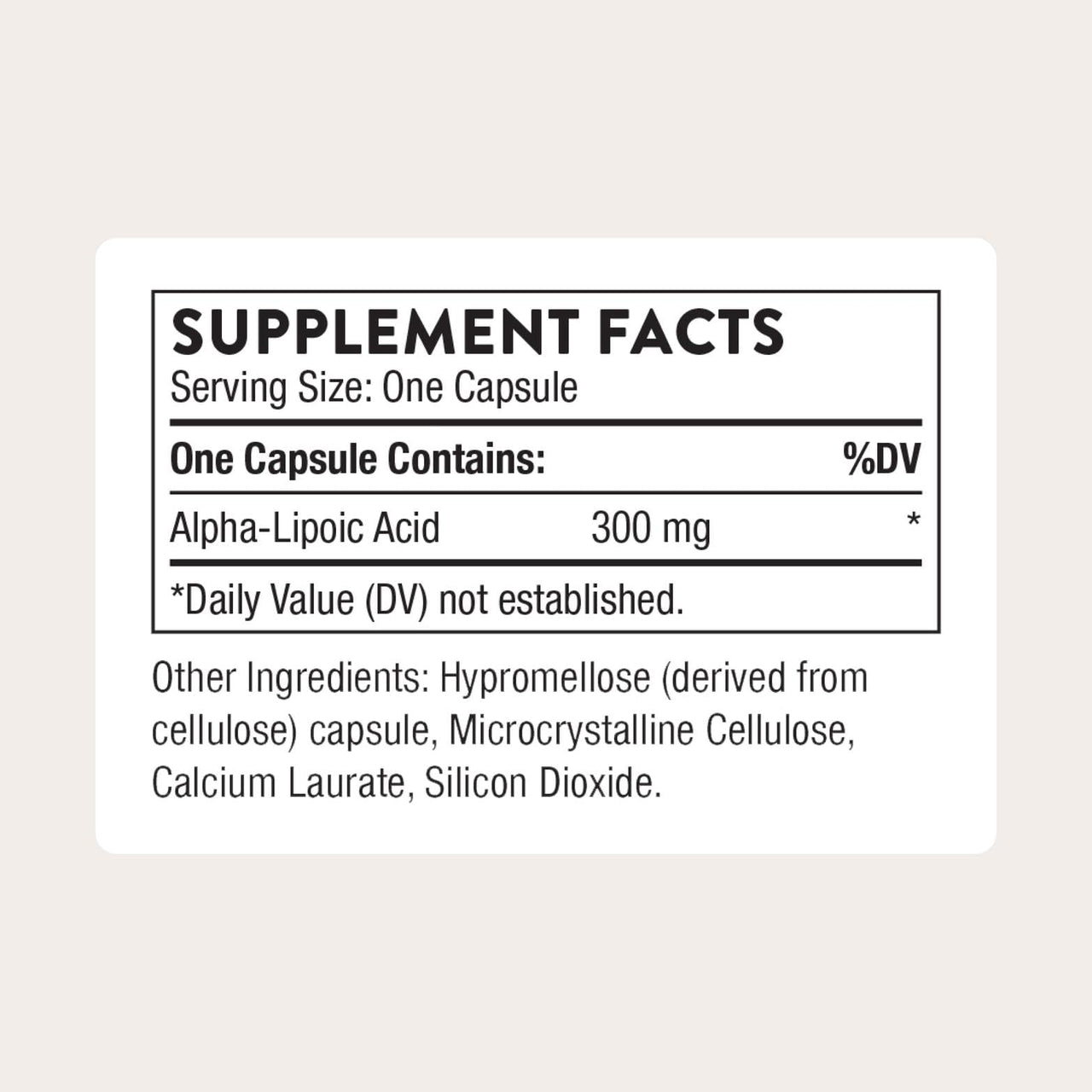 THORNE - Alpha-Lipoic Acid - 300 mg - Supplement for Liver Detox, Antioxidant Support, Nerve Health & Mental Sharpness* - 60 Servings