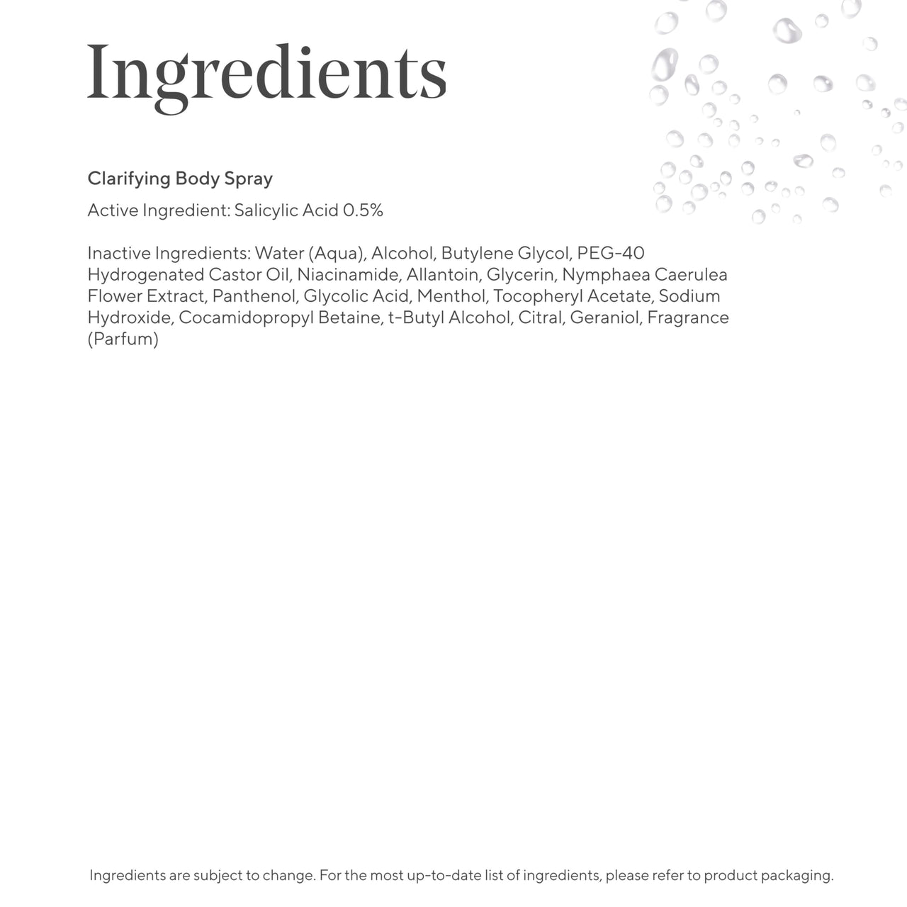 Murad Clarifying Body Spray - Daily Salicylic Acid Treatment to Clear and Prevent Body Acne and Breakouts, 6Fl Oz