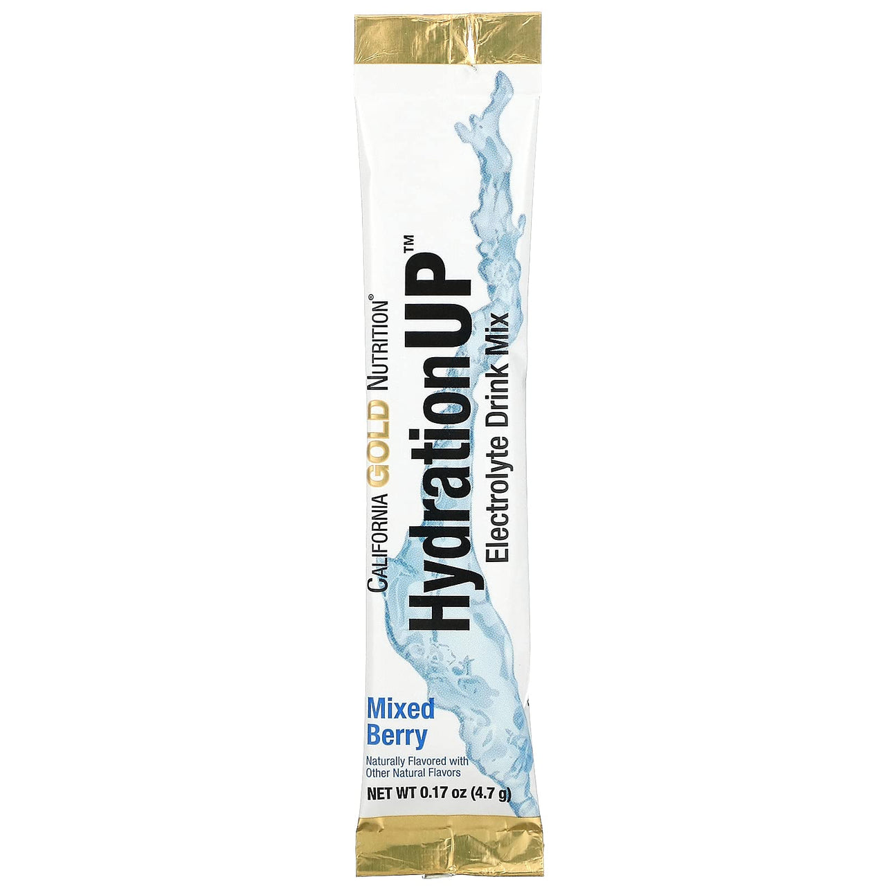 California Gold Nutrition HydrationUP, Electrolyte Drink Mix, Mixed Berry, 20 Packets, 0.17 oz (4.7 g) Each