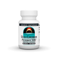Thumbnail for Source Naturals Ultra Chromium Picolinate 500 Yeast-FreeChromium, Vegetarian Dietary Supplement, 500 mcg - 120 Tablets