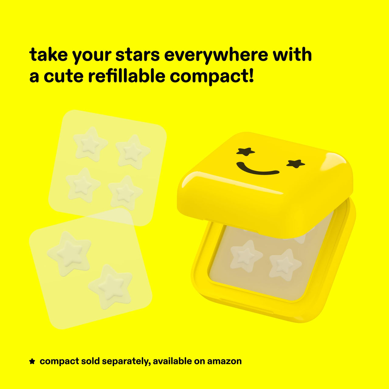 Starface Hydro-Star® Clear BIG PACK Refill, Invisible Hydrocolloid Pimple Patches, Two Sizes, Dermatologist Tested, Covers and Protects Visible Spots, Absorbs Pimple Gunk, Vegan Skincare (96 Count)