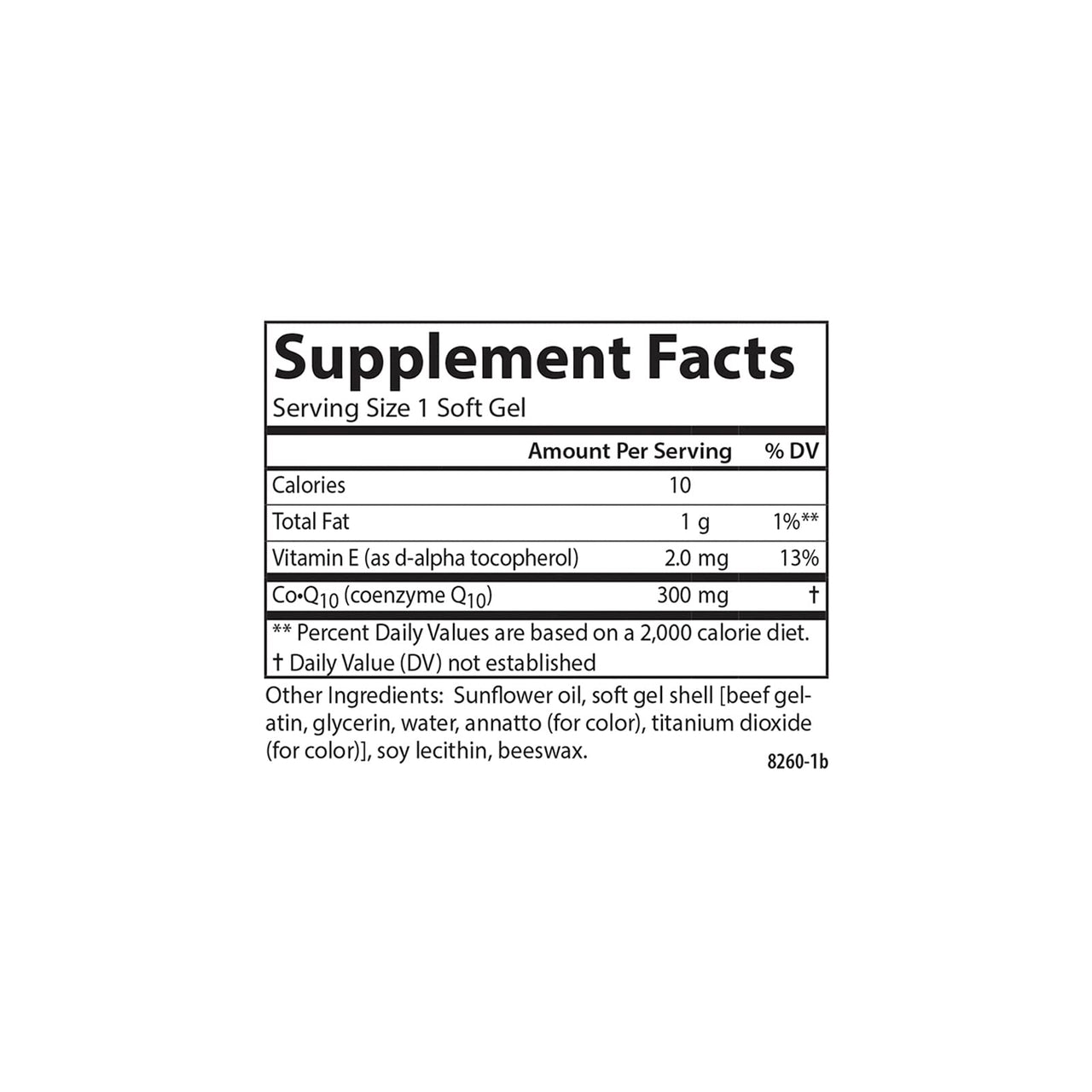 Carlson - Co-Q10, 300 mg of CoEnzyme Q10, Promotes Normal Energy Production & Heart Function, 30 soft gels