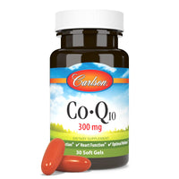Thumbnail for Carlson - Co-Q10, 300 mg of CoEnzyme Q10, Promotes Normal Energy Production & Heart Function, 30 soft gels