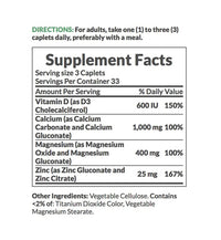 Thumbnail for Nature's Bounty Calcium Magnesium Zinc, 100 Count, Pack of 6
