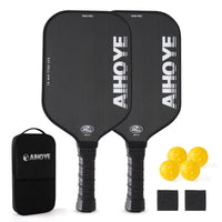 Thumbnail for Aihoye PRO Pickleball Paddles- Raw T700 Carbon Fiber Textured Surface (CFS) with High Grit & Spin, Pickleball Paddles Set of 2 with 16MM Polypropylene Honeycomb Core, USAPA Approved