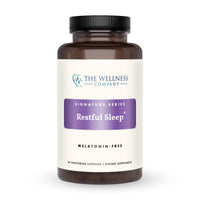 Thumbnail for The Wellness Company Restful Sleep - Melatonin-Free, Deep Sleep, REM Support, Non-Habit Forming - Kava, Rafuma Leaf, Ashwagandha & Valerian Root | 60ct (1 Month Supply)