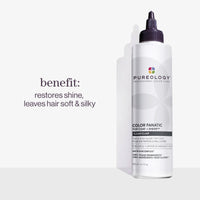 Thumbnail for Pureology Color Fanatic Top Coat + Sheer Clear Hair Toner | Hair Gloss Treatment | Clear Hair Glaze for Brunette & Black Hair | 6.7 Fl Oz