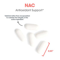 Thumbnail for Allergy Research Group NAC Supplement - N-Acetyl-L-Cysteine, Glutathione Precursor, Supports Immune Function, Healthy Mucus Clearance, Free Form Amino Acid, Hypoallergenic - 120 Count