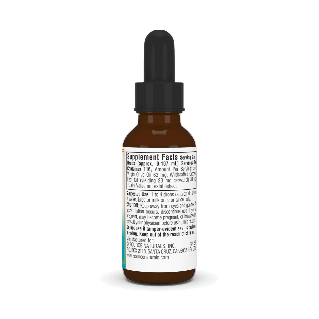 Source Naturals Wellness Oil of Oregano, Standardized to 70% Carvacrol, Non GMO - 0.4 Fluid oz - May Provide Support to the Immune System*