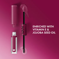 Thumbnail for NYX PROFESSIONAL MAKEUP Shine Loud, Long-Lasting Liquid Lipstick with Clear Lip Gloss - In Charge (Perfect Berry)