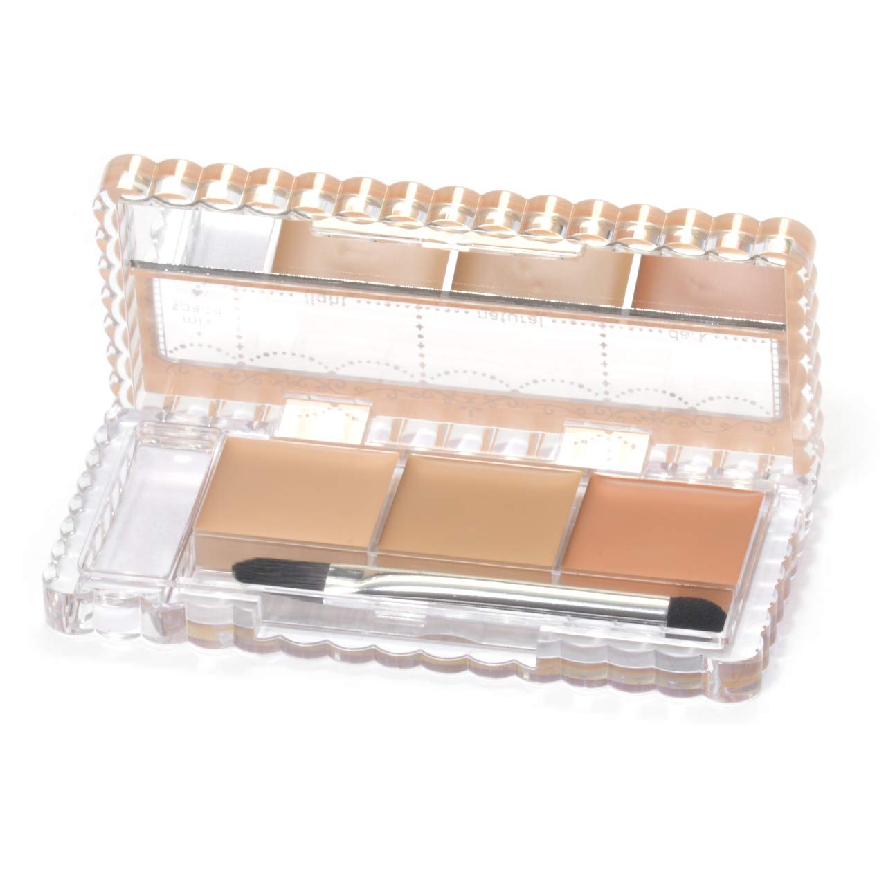 CANMAKE Color Mixing Concealer, 3 Color Palette Concealer 0.13 oz (3.9 g) (03 Orange Beige, 3.9 g)